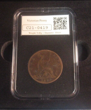 Load image into Gallery viewer, 2020 Penny Black 180th Anniv Datestamp Victoria Bronze Penny 1892 1p Boxed/COA
