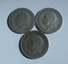 Load image into Gallery viewer, Listing for alwh-5353 3 x George V Sixpence 1931, 1933, 1936
