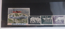 Load image into Gallery viewer, Tierpark Berlin Zoo 1955 East Germany 5 Stamp Set MNH Inc Rhino, Flamingos&amp; More
