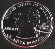 Load image into Gallery viewer, 2007 UNITED STATES MINT STATE QUARTER DOLLAR WYOMING 1890 PLATINUM PLATED
