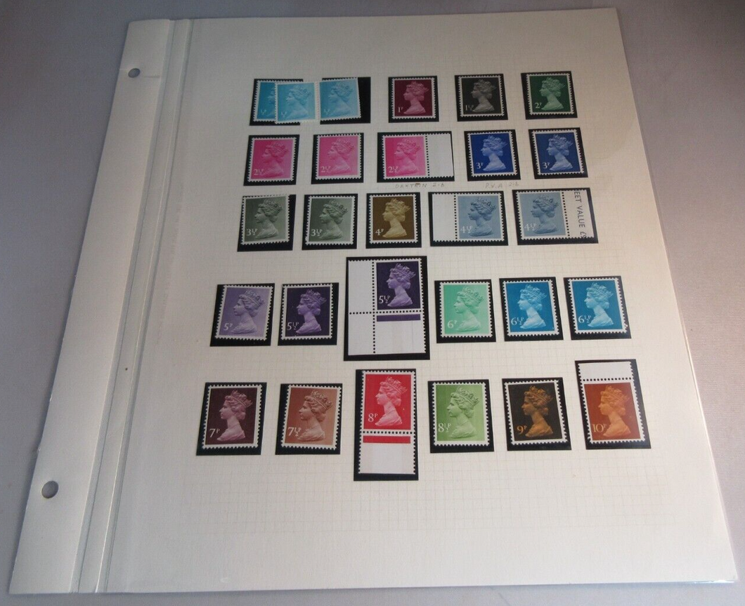DEFINITIVE STAMPS MNH WITH ALBUM PAGE PLEASE SEE PHOTOGRAPHS