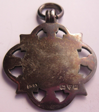 Load image into Gallery viewer, 1908 SILVER FOB HALLMARKED .925 CHESHIRE CHARLES EDWARD ADAMS
