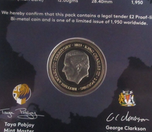 Load image into Gallery viewer, 2023 Antarctica First Land Crossing Diamond Finish Pobjoy BAT £2 Coin Pack
