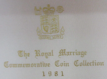 Load image into Gallery viewer, 1981 THE ROYAL MARRIAGE COMMEMORATIVE COIN COLLECTION ROYAL MINT BOX ONLY
