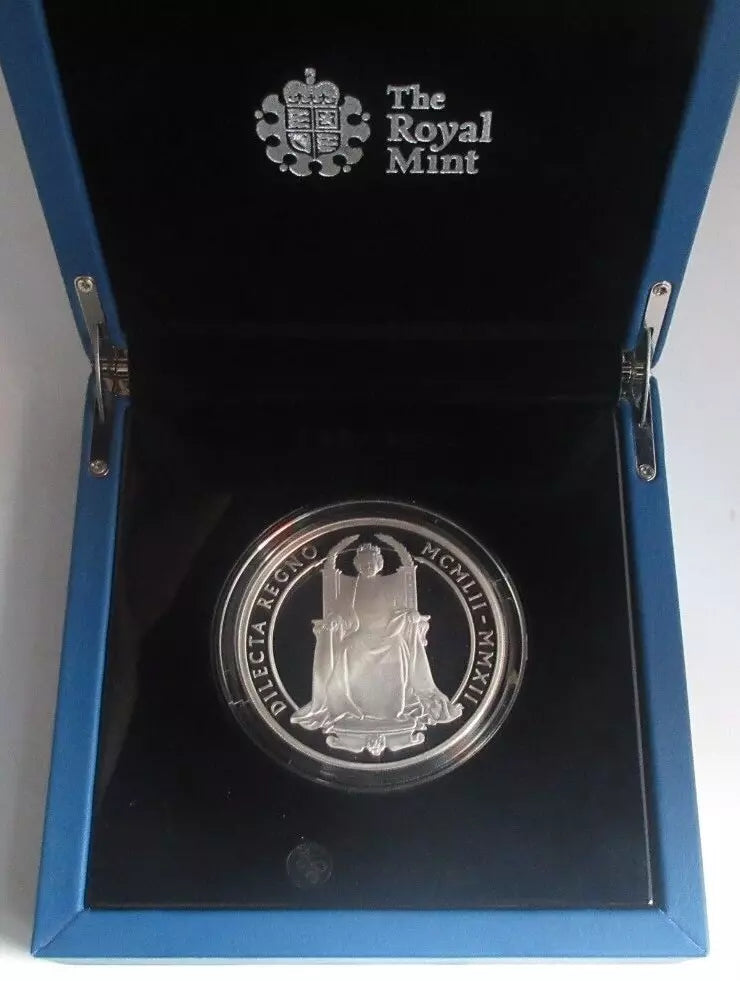 2012 Queen Elizabeth II Diamond Jubilee Silver Proof 5oz £10 RMint Coin Box COA