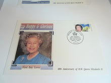 Load image into Gallery viewer, QUEEN ELIZABETH II HAPPY &amp; GLORIOUS 40th ANNIVER 4 FIRST DAY COVERS - MALDIVES
