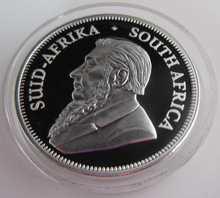 Load image into Gallery viewer, 2021 KRUGERRAND 1OZ FINE .999 SILVER PROOF SOUTH AFRICA MINT BOX &amp; COA
