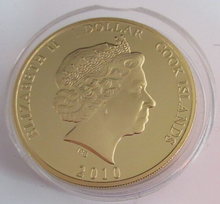 Load image into Gallery viewer, 2010 WILLIAM &amp; CATHERINE NEWLY ENGAGED GOLD PLATED COOK ISLANDS  $1 COIN/COA
