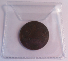 Load image into Gallery viewer, 1835 ONE QUARTER ANNA COIN CALCUTTER MINT EAST INDIA COMPANY IN CLEAR FLIP
