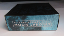 Load image into Gallery viewer, 2019 Moon Landing Curved Silver Proof 1oz Australia $5 Dollars Coin Box &amp; COA

