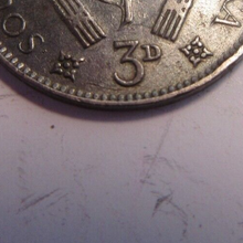 Load image into Gallery viewer, KING GEORGE VI 3d .800 SILVER THREEPENCE 1943 VF-EF IN CLEAR PROTECTIVE FLIP
