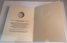 Load image into Gallery viewer, 1983 QEII CHRISTMAS COLLECTION IOM BB MARK DIAMOND FINISH 50P COIN CARD BOX &amp;COA
