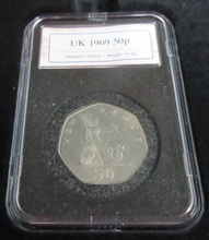 Load image into Gallery viewer, 1968-1983 THE FIRST DECIMAL COINS &amp; ROYAL MAIL TO PAY COMMEMORATIVES BOX &amp; COA
