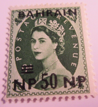Load image into Gallery viewer, QUEEN ELIZABETH II OVER STAMPED BAHRAIN NP50NP SINGLE MNH POSTAGE STAMP
