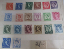 Load image into Gallery viewer, Queen Elizabeth II Wildings 1957-1959 28 Mint Never Hinged Pre-Decimal Stamps
