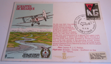 Load image into Gallery viewer, RAF ESCAPING SOCIETY FLOWN FIRST DAY STAMP COVER - ESCAPE BY AIR FROM BELGIUM
