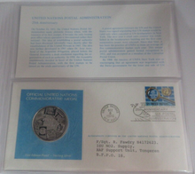 Load image into Gallery viewer, 1976 UNPA 25th Anniversary First Edition United Nations Silver Proof Medal
