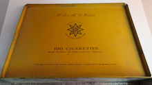 Load image into Gallery viewer, WILL&#39;S GOLD FLAKE CIGERETTE TOBACCO TIN W.D &amp; H.O WILLS BRISTOL &amp; LONDON
