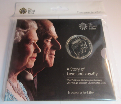 A STORY OF LOVE & LOYALTY QEII FIVE POUND £5 2017 BUNC R/MINT SEALED COIN PACK