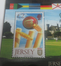 Load image into Gallery viewer, ICC World Cricket League Jersey Cricket £2 Stamp Mini Sheet
