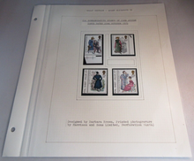 Load image into Gallery viewer, 1975 JANE AUSTEN STAMPS MNH X 4 WITH ALBUM SHEET
