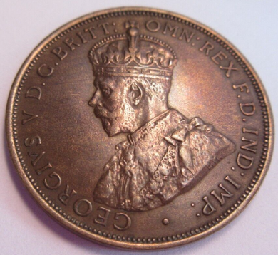 1913 KING GEORGE V STATES OF JERSEY ONE TWELFTH OF A SHILLING VERY HIGH GRADE