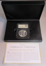 Load image into Gallery viewer, UK 2021 QEII OFFICIAL BIRTHDAY SILVER DATESTAMP ISSUE 1OZ £2 COIN BOX &amp; COA
