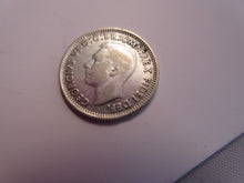 Load image into Gallery viewer, KING GEORGE VI 3d .500 SILVER THREEPENCE COIN 1950 AUSTRALIA VF+ &amp; FLIP
