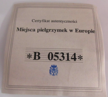 Load image into Gallery viewer, 2011 SHRINES OF EUROPE TOTUS TUUS OH MARIA SILVER PLATED PROOF MEDAL &amp; COA

