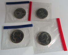 Load image into Gallery viewer, USA 5 CENTS COIN SET BU 4 COIN SET SEALED WITH POUCH
