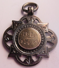 Load image into Gallery viewer, 1908 SILVER FOB HALLMARKED .925 CHESHIRE CHARLES EDWARD ADAMS
