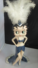 Load image into Gallery viewer, 2010 BETTY BOOP SHOWGIRL FIGURINE 12 INCHES PLUS FEATHERS

