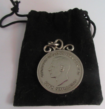 Load image into Gallery viewer, 1951 PROOF FIVE SHILLINGS CROWN PENDANT WITH .925 HALLMARKED MOUNT &amp; POUCH
