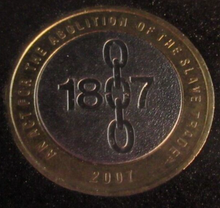 Load image into Gallery viewer, 2007 ABOLITION OF THE SLAVE TRADE £2 COIN AUNC PRESENTED IN QUAD CAPSULE &amp; COA
