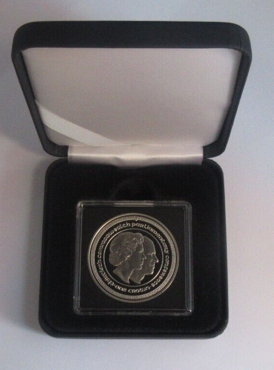 1984 Commonwealth Parliament Conference Proof-Like Isle of Man 1 Crown CoinBoxC3
