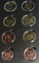 Load image into Gallery viewer, 2002 EURO GREAT BRITAIN TRIAL EIGHT COIN SET
