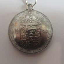 Load image into Gallery viewer, English &amp; Scottish Shillings Domed Keyrings UK Coin Crafts Birthdays &amp; Christmas

