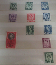 Load image into Gallery viewer, George VI &amp; Queen Elizabeth II Postage Revenue MNH 19 Predecimal Stamp Set
