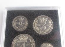 Load image into Gallery viewer, 1826 Maundy Money George IV 1d - 4d 4 UK Coin Set In Quadrum Box EF - Unc
