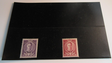 Load image into Gallery viewer, WATERLOW TEST STAMPS 1937 VIOLET &amp; CLARET MNH NO WATERMARK GUMMED
