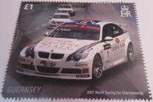 Load image into Gallery viewer, WORLD TOURING CAR CHAMPIONSHIP 2005 06 &amp; 07 3 X GUERNSEY £1 ONE POUND STAMPS MNH
