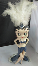 Load image into Gallery viewer, 2010 BETTY BOOP SHOWGIRL FIGURINE 12 INCHES PLUS FEATHERS
