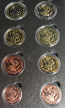 Load image into Gallery viewer, 2002 EURO GREAT BRITAIN TRIAL EIGHT COIN SET
