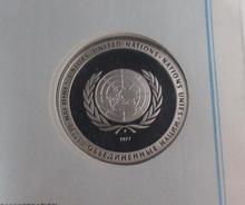 Load image into Gallery viewer, 1977 Technological Advancement First Edition United Nations Silver Proof Medal
