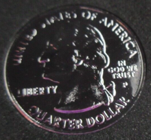 Load image into Gallery viewer, 2002 UNITED STATES MINT STATE QUARTER DOLLAR TENNESSEE 1796 PLATINUM PLATED
