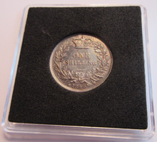 Load image into Gallery viewer, QUEEN VICTORIA SHILLING 1846 GEF .925 SILVER ONE SHILLING COIN BEAUTIFULLY BOXED
