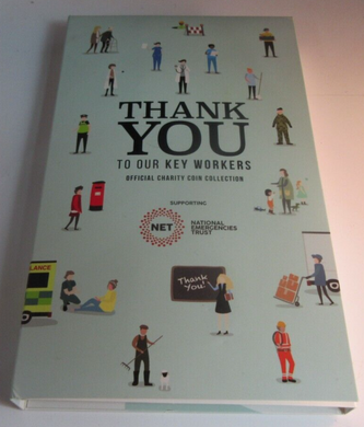 2020 THANK YOU TO OUR KEYWORKERS CARDED HOLDER & COA FOR COLLECTION - NO COINS