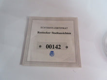 Load image into Gallery viewer, FRIEDRICH FRANZ II CITY VIEWS ROSTOCK STANDEHAUS GOLD PLATED PROOF MEDAL &amp; COA
