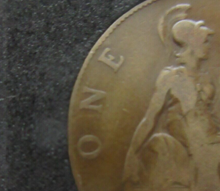 Load image into Gallery viewer, 1909 Edward VII 1p Penny Rare With Raised Dot after N in &#39;ONE&#39; Boxed
