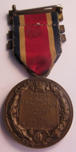 Load image into Gallery viewer, 1912-1913 THE KINGS MEDAL FOR LCC ATTENDANCE GOOD CONDUCT &amp; INDUSTRY WITH RIBBON
